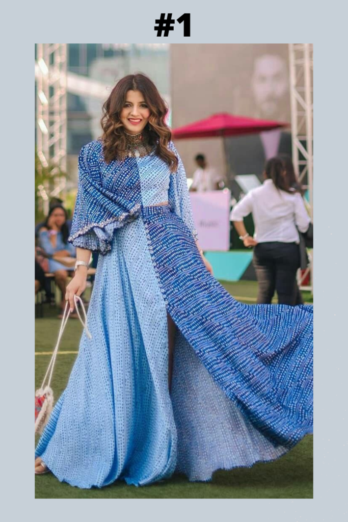 Bandhani Print Dress Design